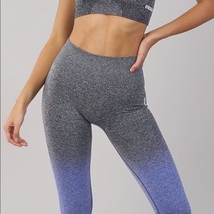 GYMSHARK brand new seamless ombré leggings